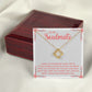 To My Soulmate Loving You Has Become a Must Infinity Knot Necklace Message Card-Express Your Love Gifts