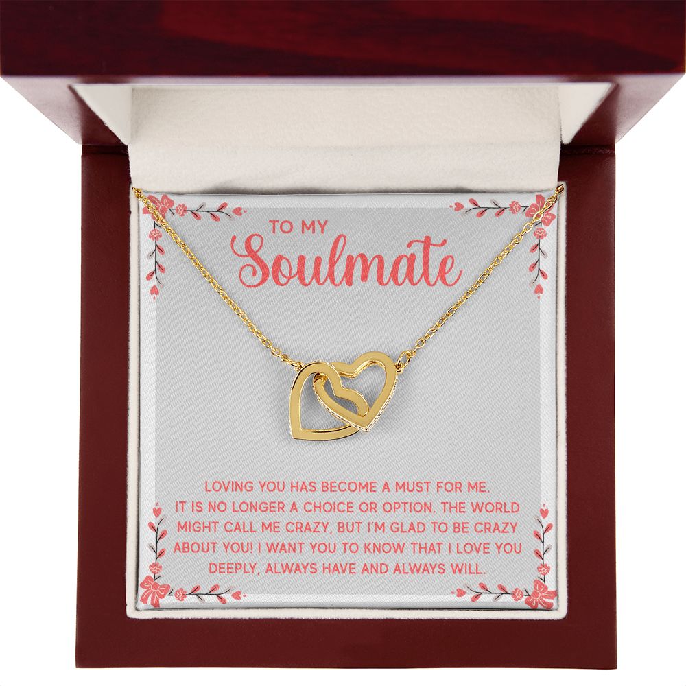 To My Soulmate Loving You Has Become a Must Inseparable Necklace-Express Your Love Gifts