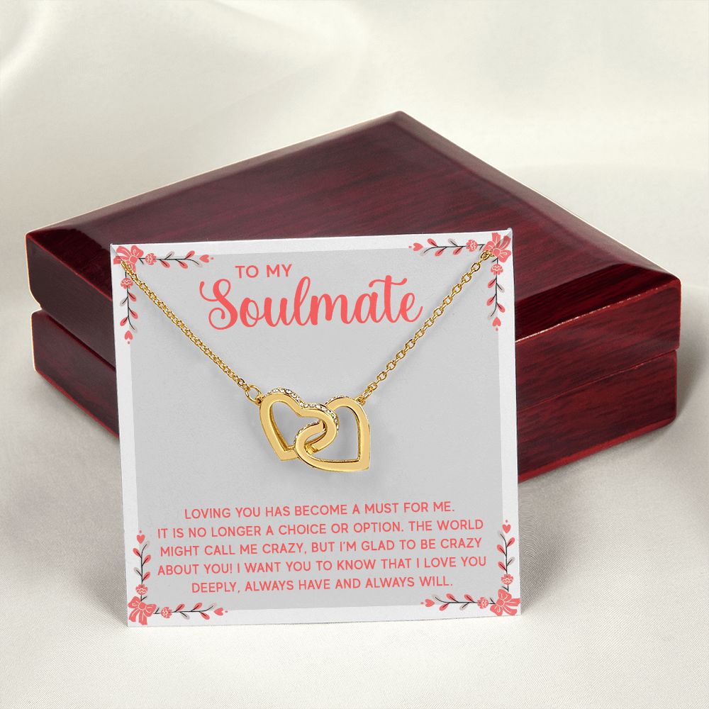 To My Soulmate Loving You Has Become a Must Inseparable Necklace-Express Your Love Gifts