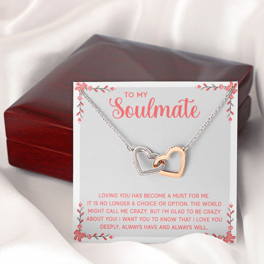 To My Soulmate Loving You Has Become a Must Inseparable Necklace-Express Your Love Gifts