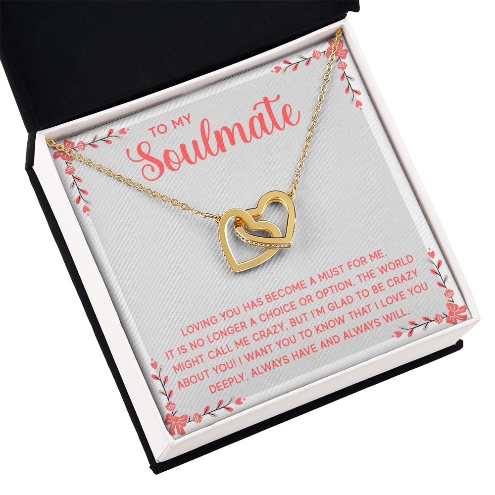To My Soulmate Loving You Has Become a Must Inseparable Necklace-Express Your Love Gifts