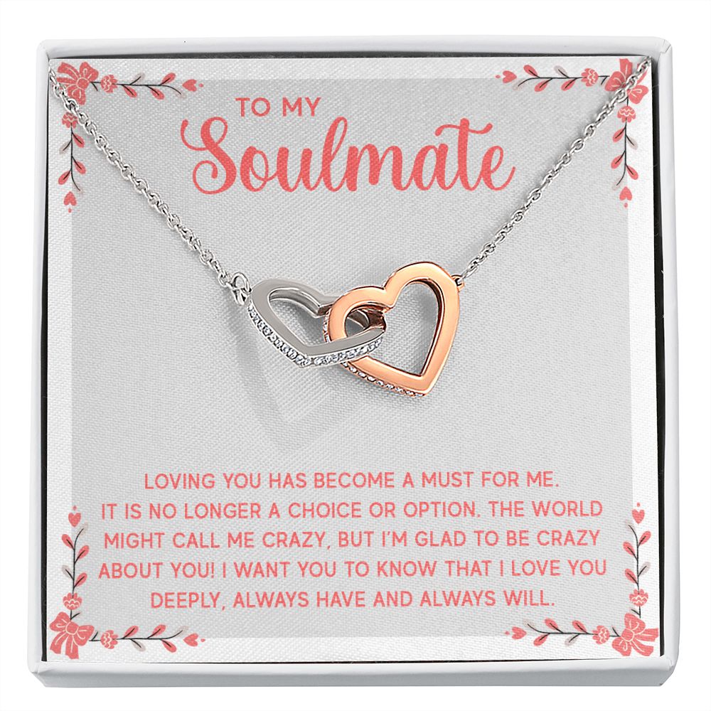 To My Soulmate Loving You Has Become a Must Inseparable Necklace-Express Your Love Gifts