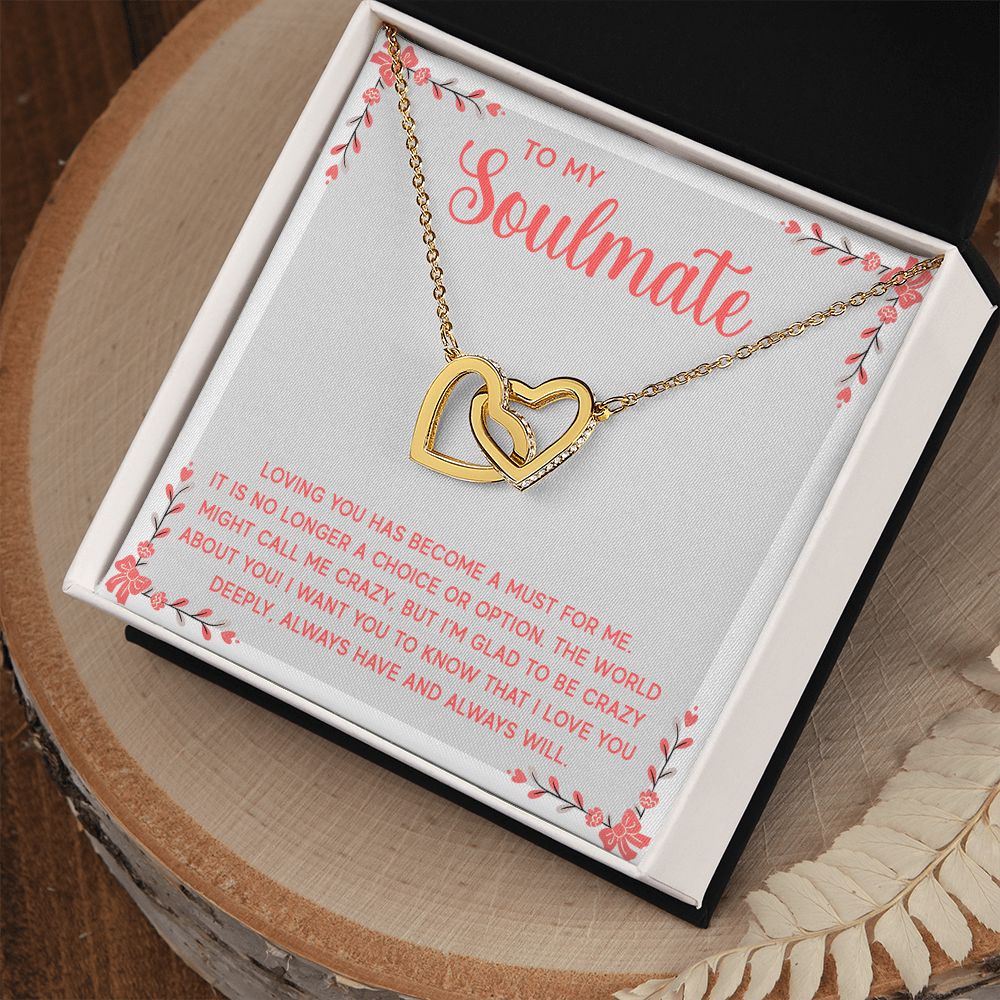 To My Soulmate Loving You Has Become a Must Inseparable Necklace-Express Your Love Gifts