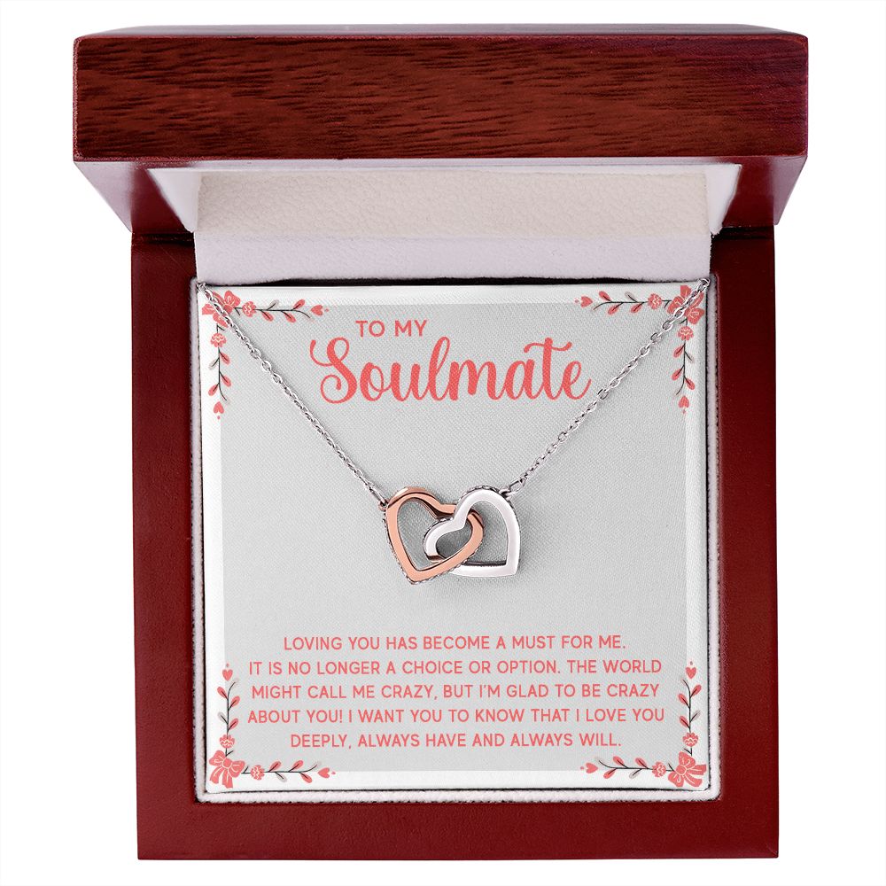 To My Soulmate Loving You Has Become a Must Inseparable Necklace-Express Your Love Gifts
