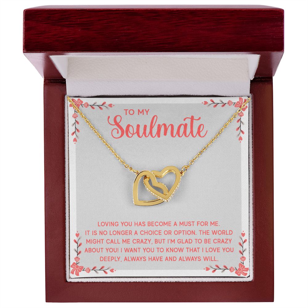 To My Soulmate Loving You Has Become a Must Inseparable Necklace-Express Your Love Gifts