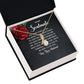 To My Soulmate The More Years Go By Alluring Ribbon Necklace Message Card-Express Your Love Gifts
