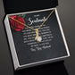 To My Soulmate The More Years Go By Alluring Ribbon Necklace Message Card-Express Your Love Gifts