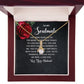 To My Soulmate The More Years Go By Alluring Ribbon Necklace Message Card-Express Your Love Gifts