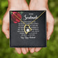 To My Soulmate The More Years Go By Forever Necklace w Message Card-Express Your Love Gifts