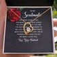 To My Soulmate The More Years Go By Forever Necklace w Message Card-Express Your Love Gifts