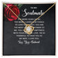 To My Soulmate The More Years Go By Infinity Knot Necklace Message Card-Express Your Love Gifts