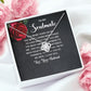 To My Soulmate The More Years Go By Infinity Knot Necklace Message Card-Express Your Love Gifts