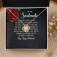 To My Soulmate The More Years Go By Infinity Knot Necklace Message Card-Express Your Love Gifts