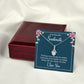 To My Soulmate Thinking of You Keeps Me Awake Alluring Ribbon Necklace Message Card-Express Your Love Gifts