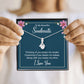 To My Soulmate Thinking of You Keeps Me Awake Alluring Ribbon Necklace Message Card-Express Your Love Gifts