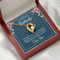 To My Soulmate Thinking of You Keeps Me Awake Forever Necklace w Message Card-Express Your Love Gifts