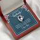 To My Soulmate Thinking of You Keeps Me Awake Forever Necklace w Message Card-Express Your Love Gifts