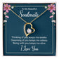 To My Soulmate Thinking of You Keeps Me Awake Forever Necklace w Message Card-Express Your Love Gifts