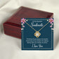 To My Soulmate Thinking of You Keeps Me Awake Infinity Knot Necklace Message Card-Express Your Love Gifts