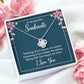 To My Soulmate Thinking of You Keeps Me Awake Infinity Knot Necklace Message Card-Express Your Love Gifts