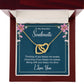 To My Soulmate Thinking of You Keeps Me Awake Inseparable Necklace-Express Your Love Gifts