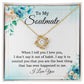To My Soulmate When I Tell You I Love You Infinity Knot Necklace Message Card-Express Your Love Gifts