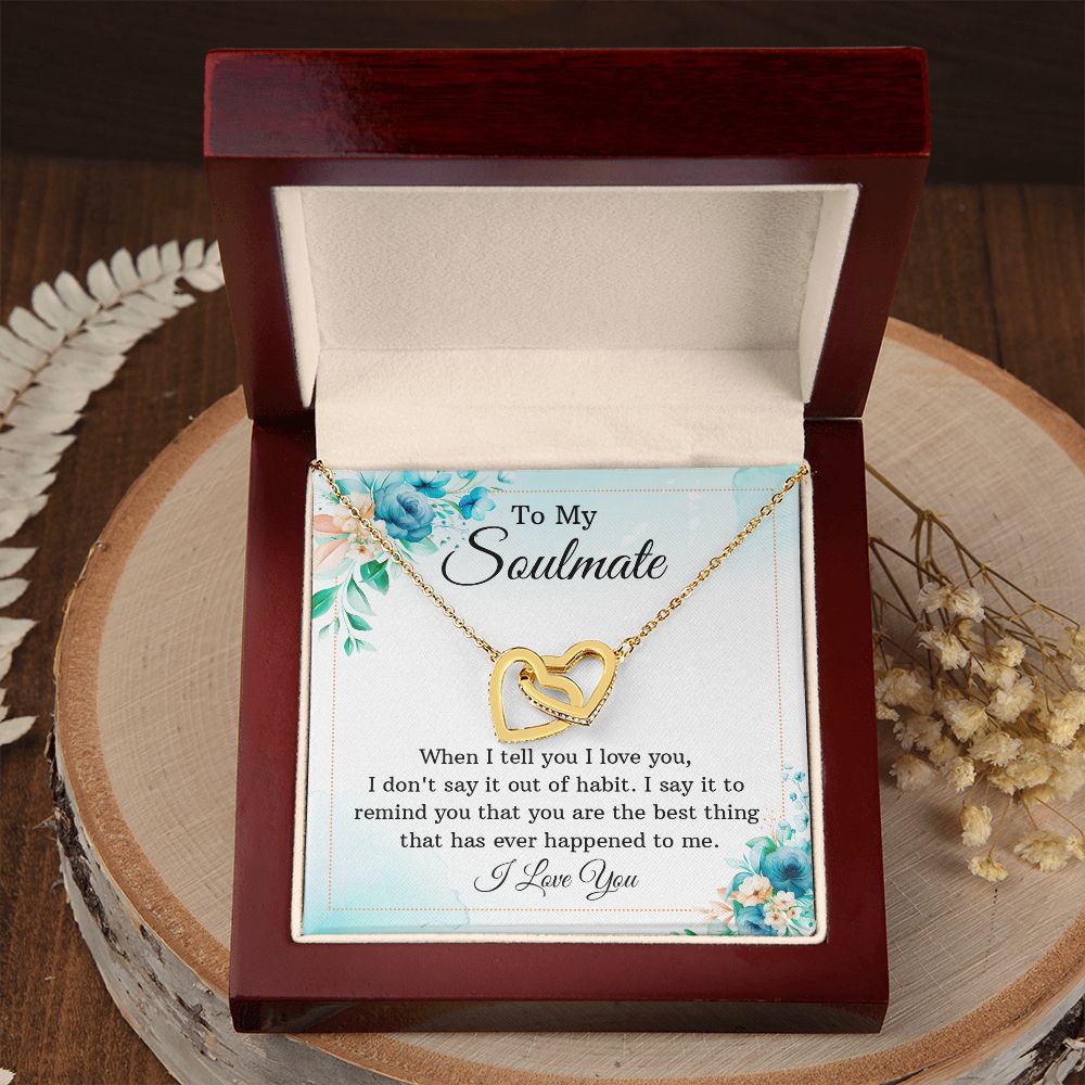 To My Soulmate When I Tell You I Love You Inseparable Necklace-Express Your Love Gifts