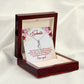 To My Soulmate You're My Best Friend Alluring Ribbon Necklace Message Card-Express Your Love Gifts