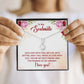 To My Soulmate You're My Best Friend Alluring Ribbon Necklace Message Card-Express Your Love Gifts