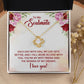 To My Soulmate You're My Best Friend Infinity Knot Necklace Message Card-Express Your Love Gifts