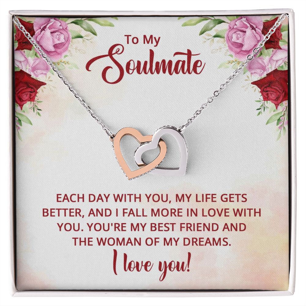 To My Soulmate You're My Best Friend Inseparable Necklace-Express Your Love Gifts