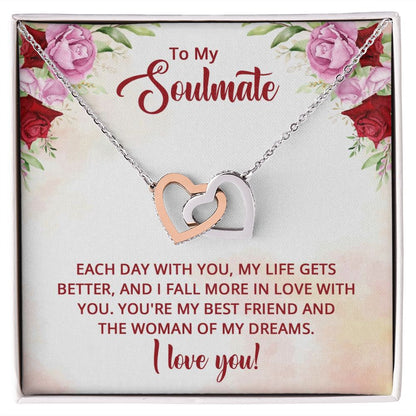 To My Soulmate You're My Best Friend Inseparable Necklace-Express Your Love Gifts
