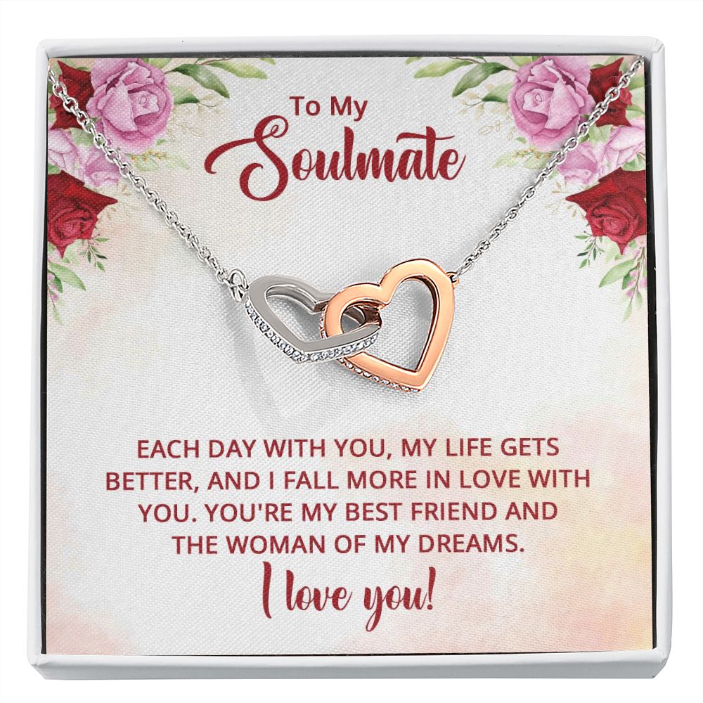 To My Soulmate You're My Best Friend Inseparable Necklace-Express Your Love Gifts
