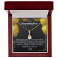 To My Stepdaughter Birthday Alluring Ribbon Necklace Message Card-Express Your Love Gifts