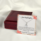 To My Stepdaughter Bound Together Alluring Ribbon Necklace Message Card-Express Your Love Gifts