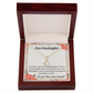 To My Stepdaughter Bound Together Alluring Ribbon Necklace Message Card-Express Your Love Gifts