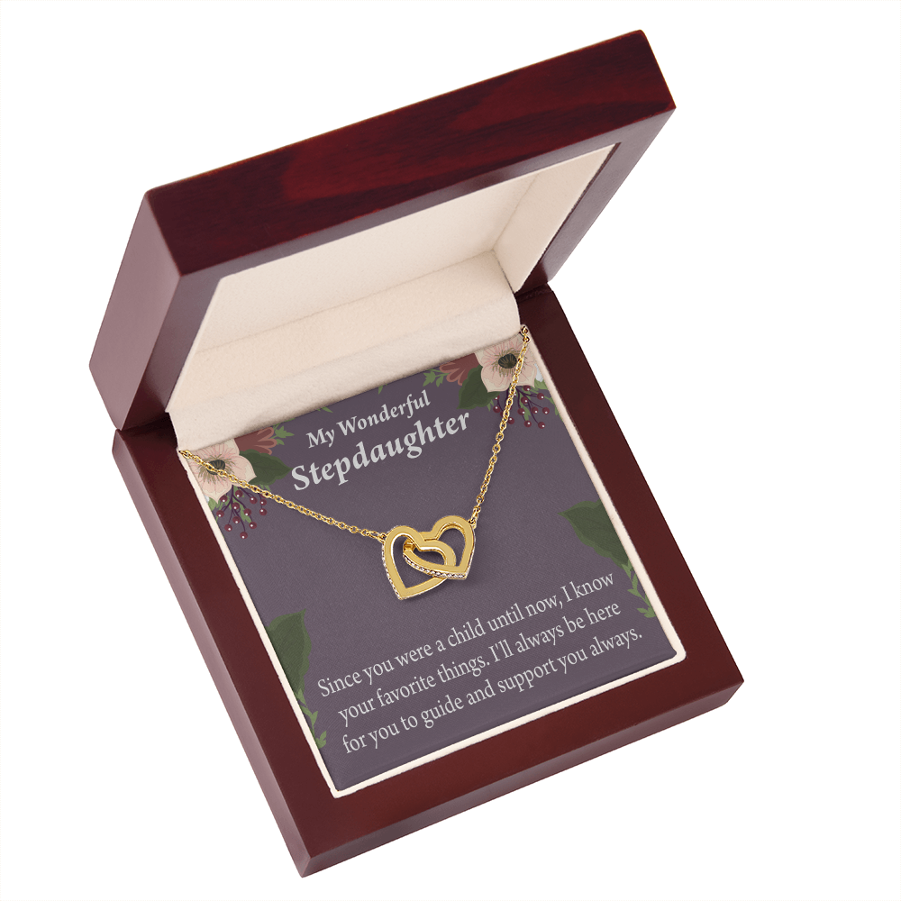 To My Stepdaughter Heart Keeper Inseparable Necklace-Express Your Love Gifts