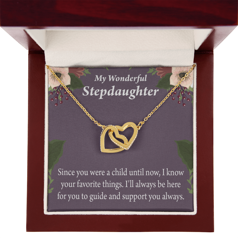 To My Stepdaughter Heart Keeper Inseparable Necklace-Express Your Love Gifts