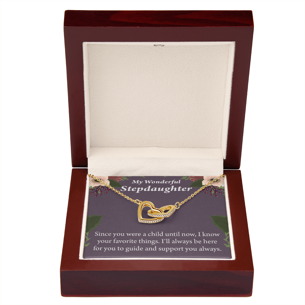 To My Stepdaughter Heart Keeper Inseparable Necklace-Express Your Love Gifts