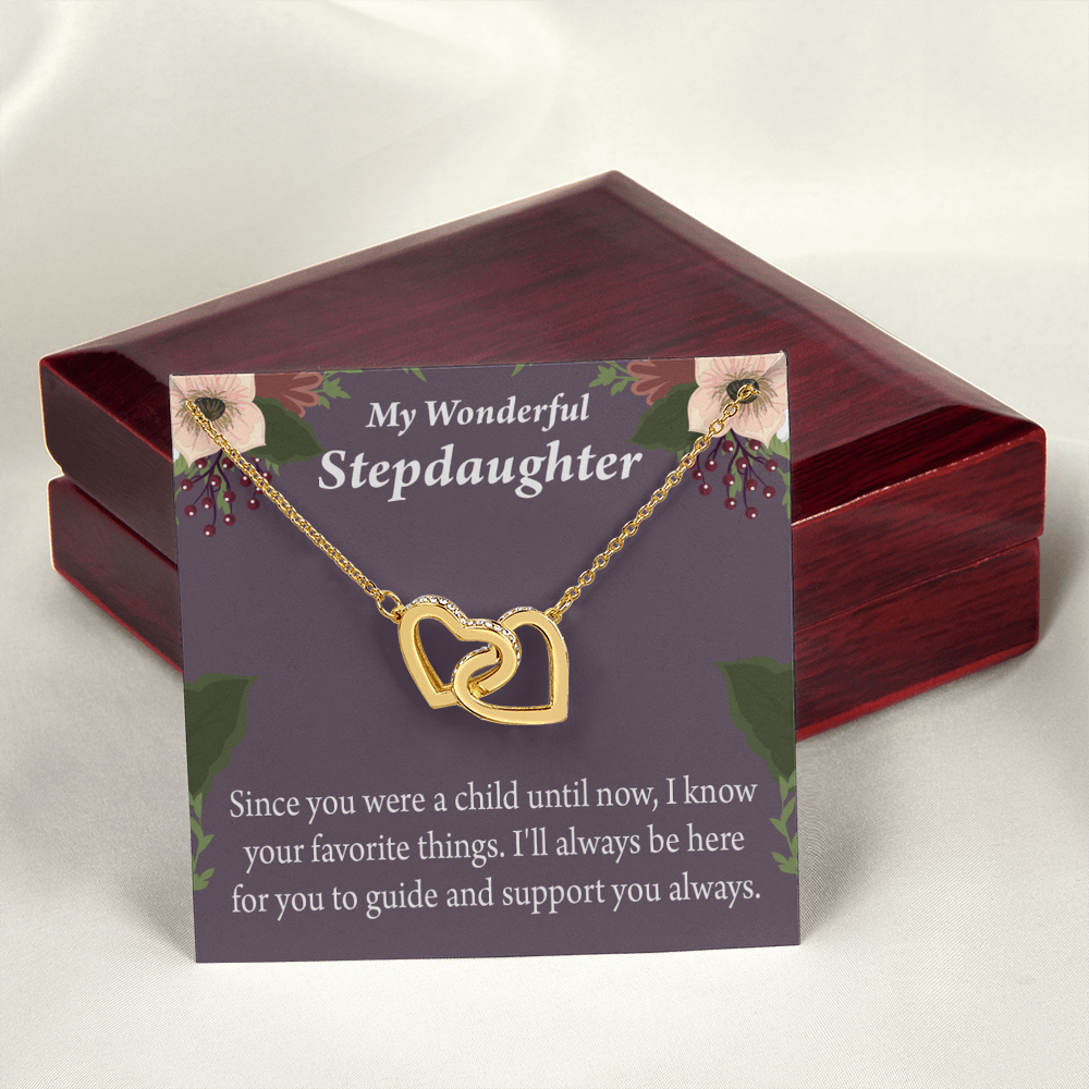 To My Stepdaughter Heart Keeper Inseparable Necklace-Express Your Love Gifts