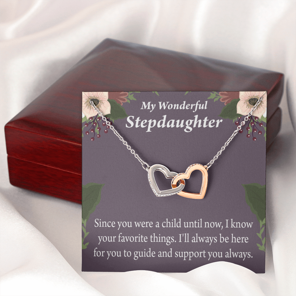 To My Stepdaughter Heart Keeper Inseparable Necklace-Express Your Love Gifts