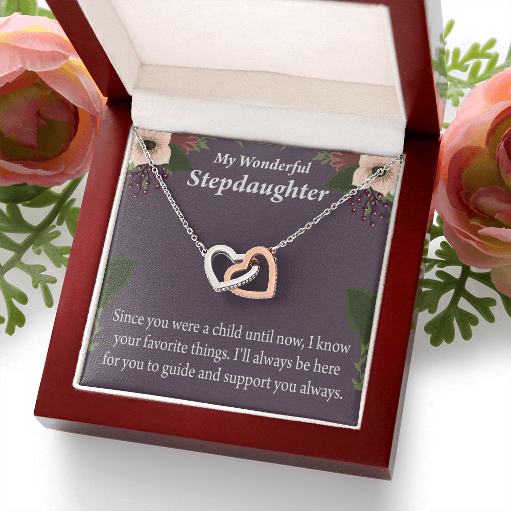 To My Stepdaughter Heart Keeper Inseparable Necklace-Express Your Love Gifts