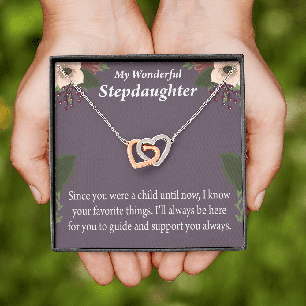 To My Stepdaughter Heart Keeper Inseparable Necklace-Express Your Love Gifts