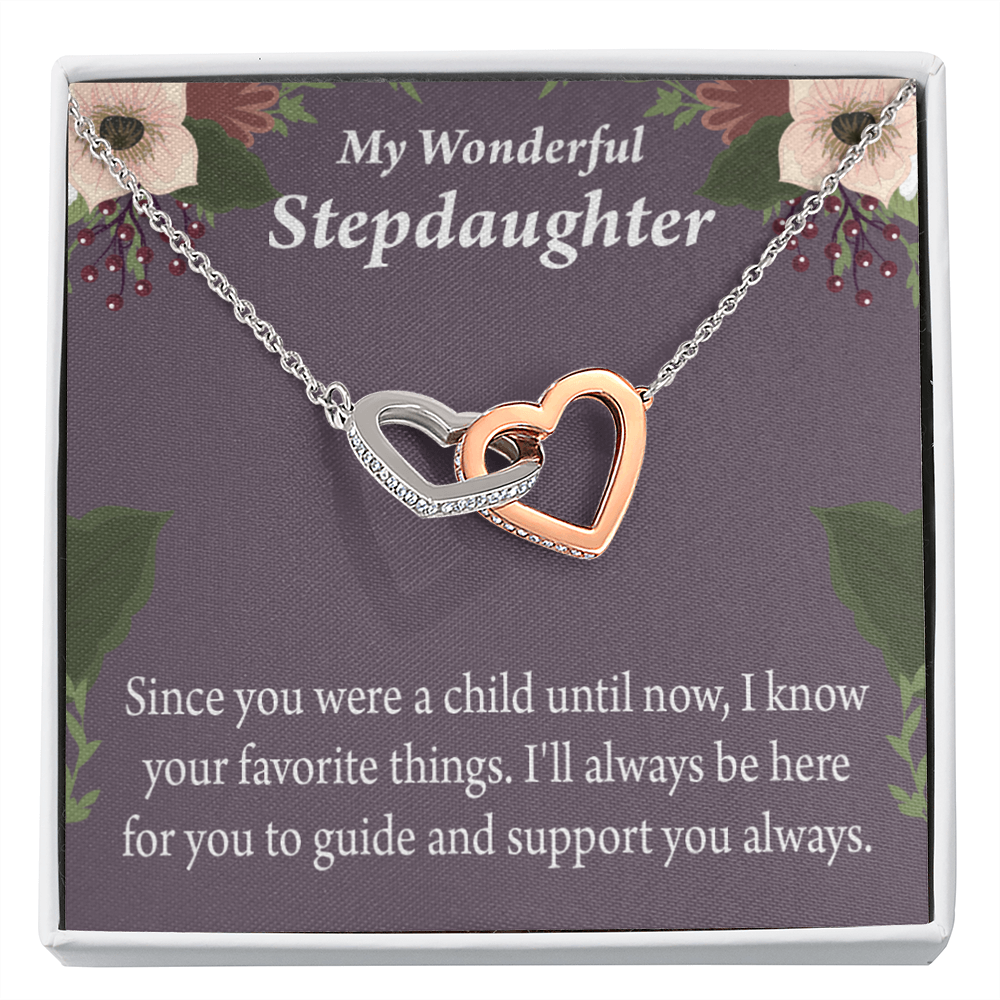 To My Stepdaughter Heart Keeper Inseparable Necklace-Express Your Love Gifts