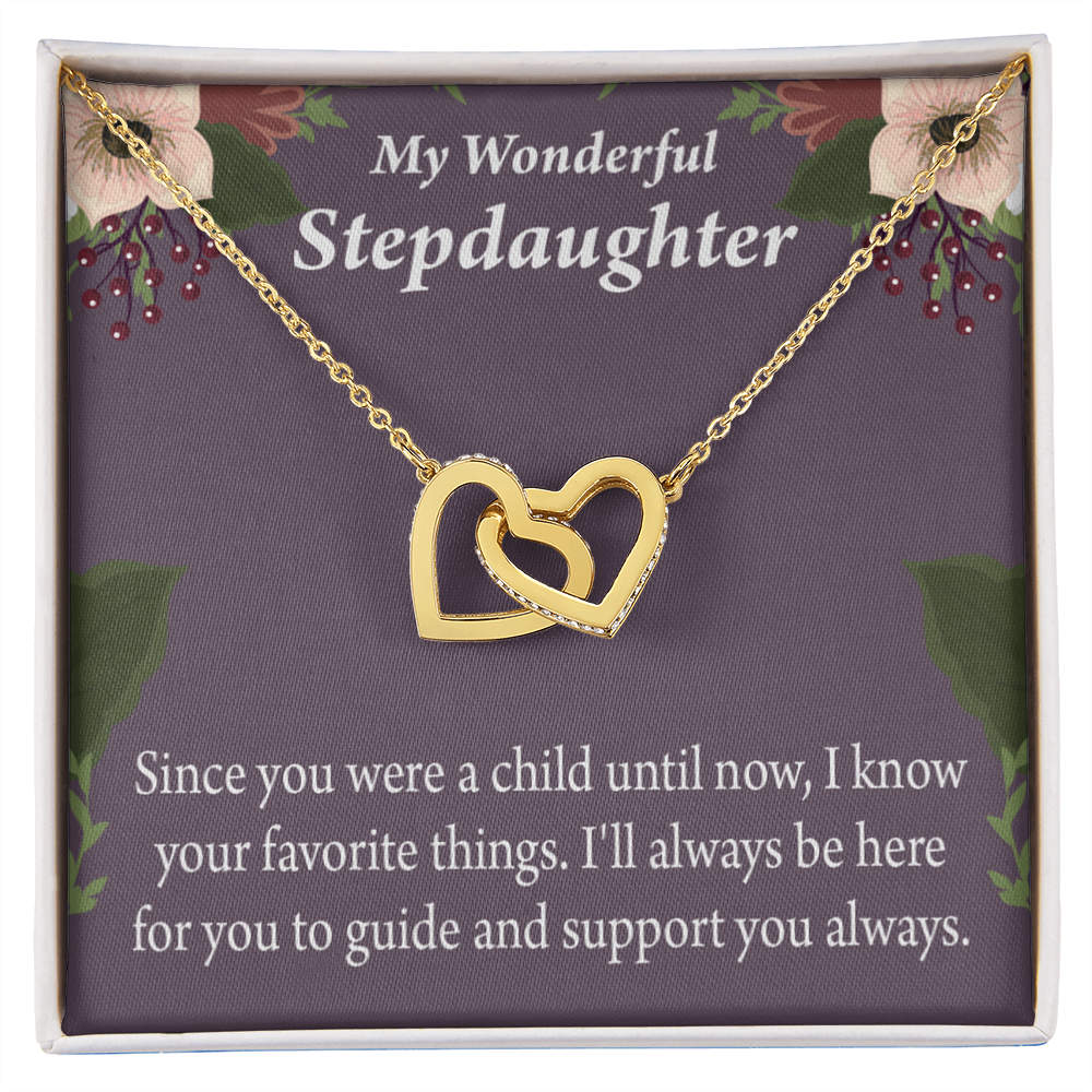 To My Stepdaughter Heart Keeper Inseparable Necklace-Express Your Love Gifts