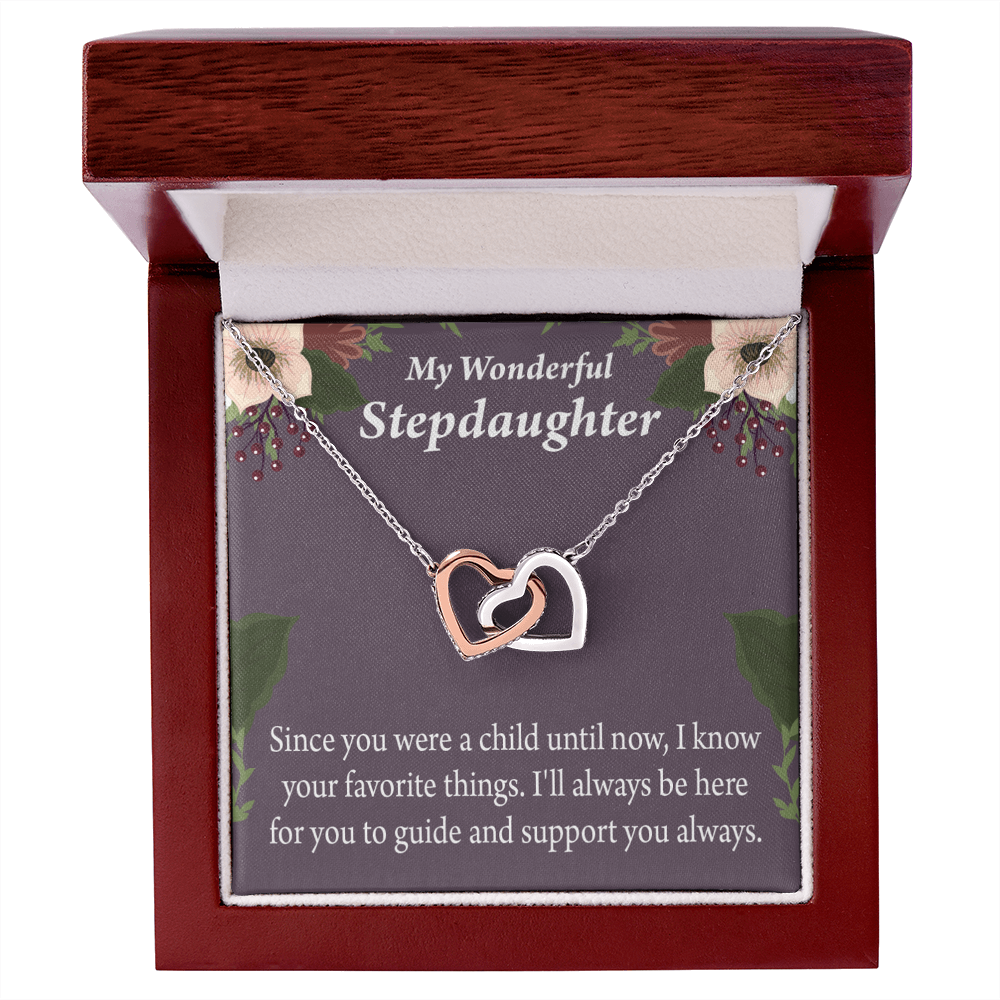 To My Stepdaughter Heart Keeper Inseparable Necklace-Express Your Love Gifts