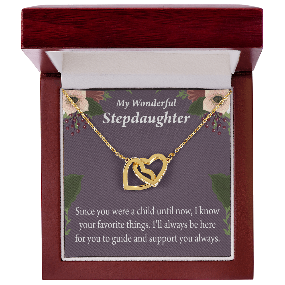To My Stepdaughter Heart Keeper Inseparable Necklace-Express Your Love Gifts