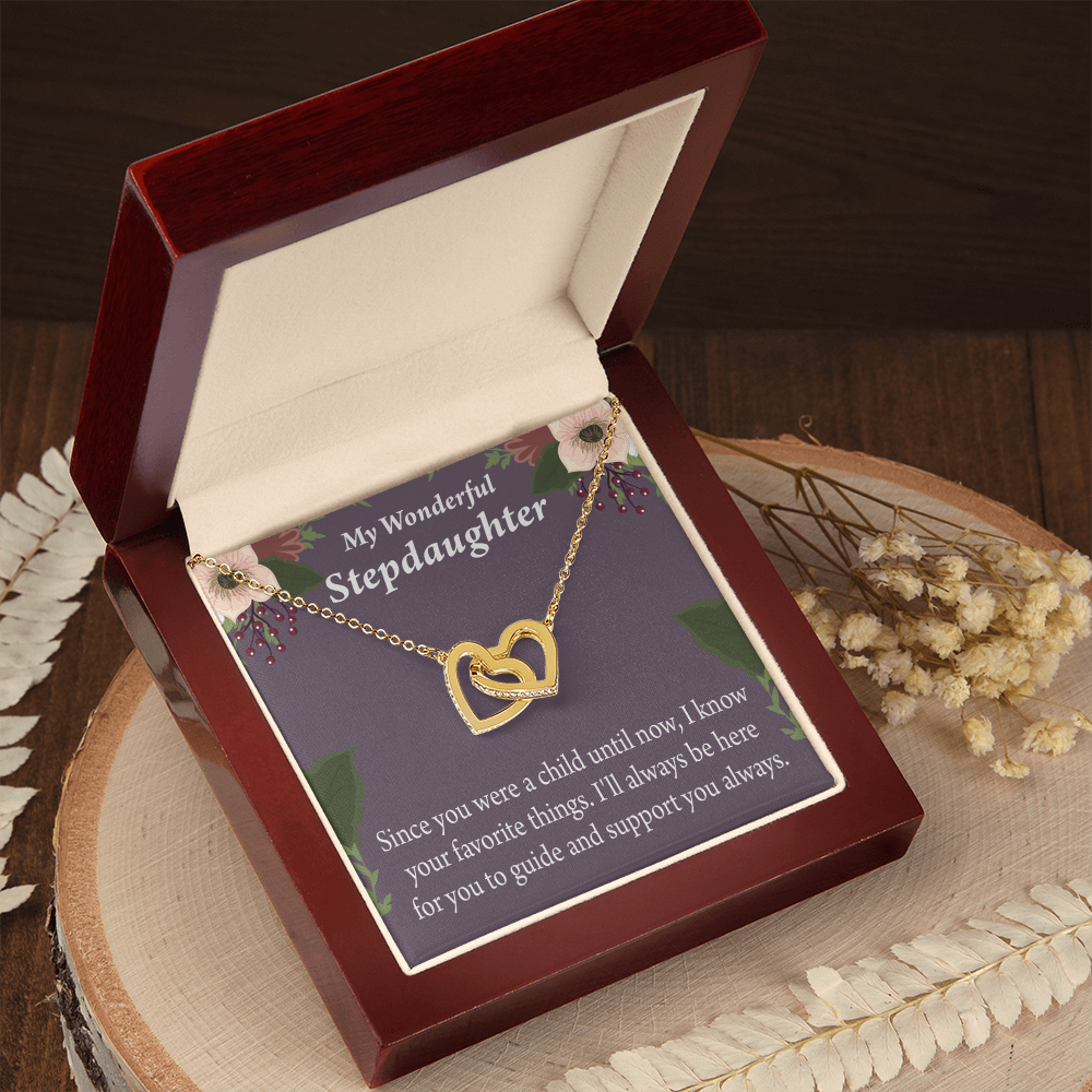 To My Stepdaughter Heart Keeper Inseparable Necklace-Express Your Love Gifts
