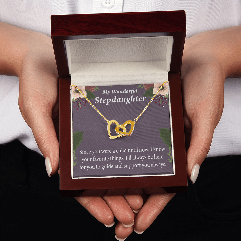 To My Stepdaughter Heart Keeper Inseparable Necklace-Express Your Love Gifts