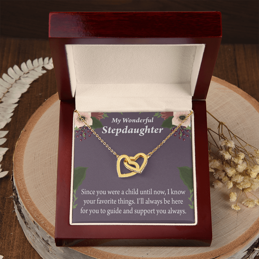 To My Stepdaughter Heart Keeper Inseparable Necklace-Express Your Love Gifts